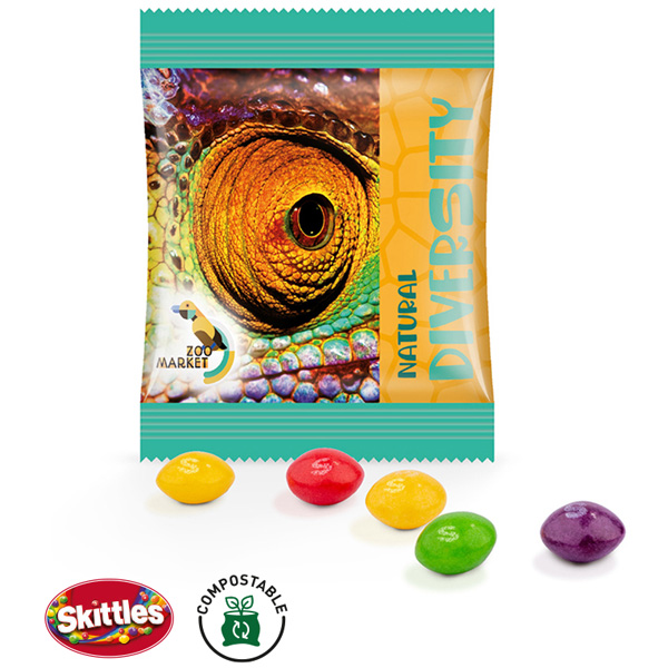 Skittles Fruits Minitüte 10 g, inkl. 4-farbigem Druck