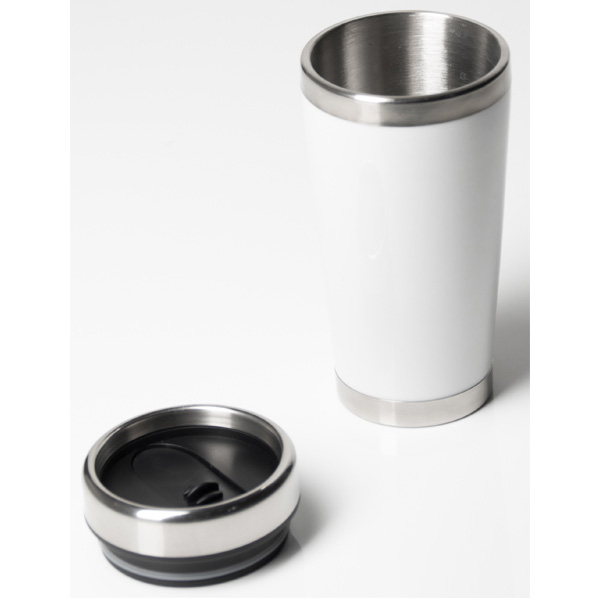 Becher Steel Mug mit Edelstahleinsatz, Transferdruck Teildekor 1c