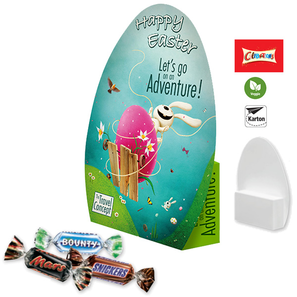 Konturen-Schachtel Ei mit Celebrations, inkl. 4-farbigem Druck