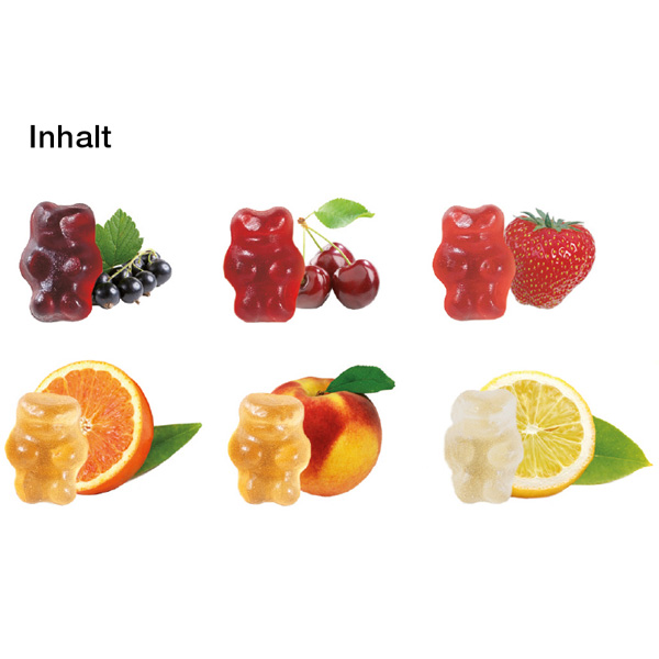Gummibärchen Fruchtsaftqualität Exquisit 10 g, inkl. 4-farbigem Druck