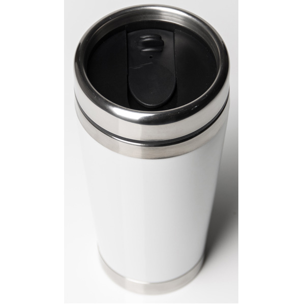 Becher Steel Mug mit Edelstahleinsatz, Transferdruck Teildekor 1c