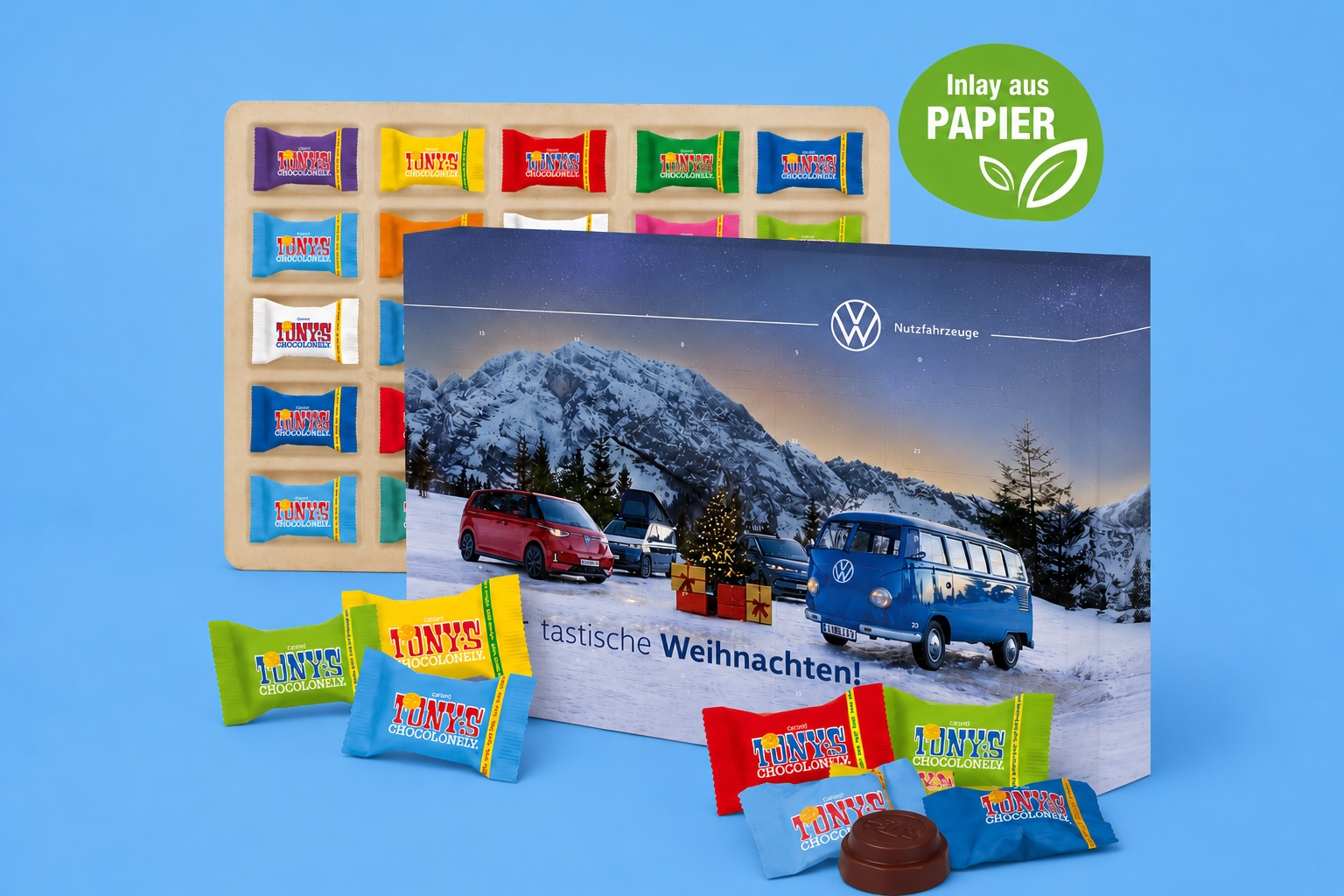 Nachhaltige Adventskalender als Werbeartikel mit Firmenlogo