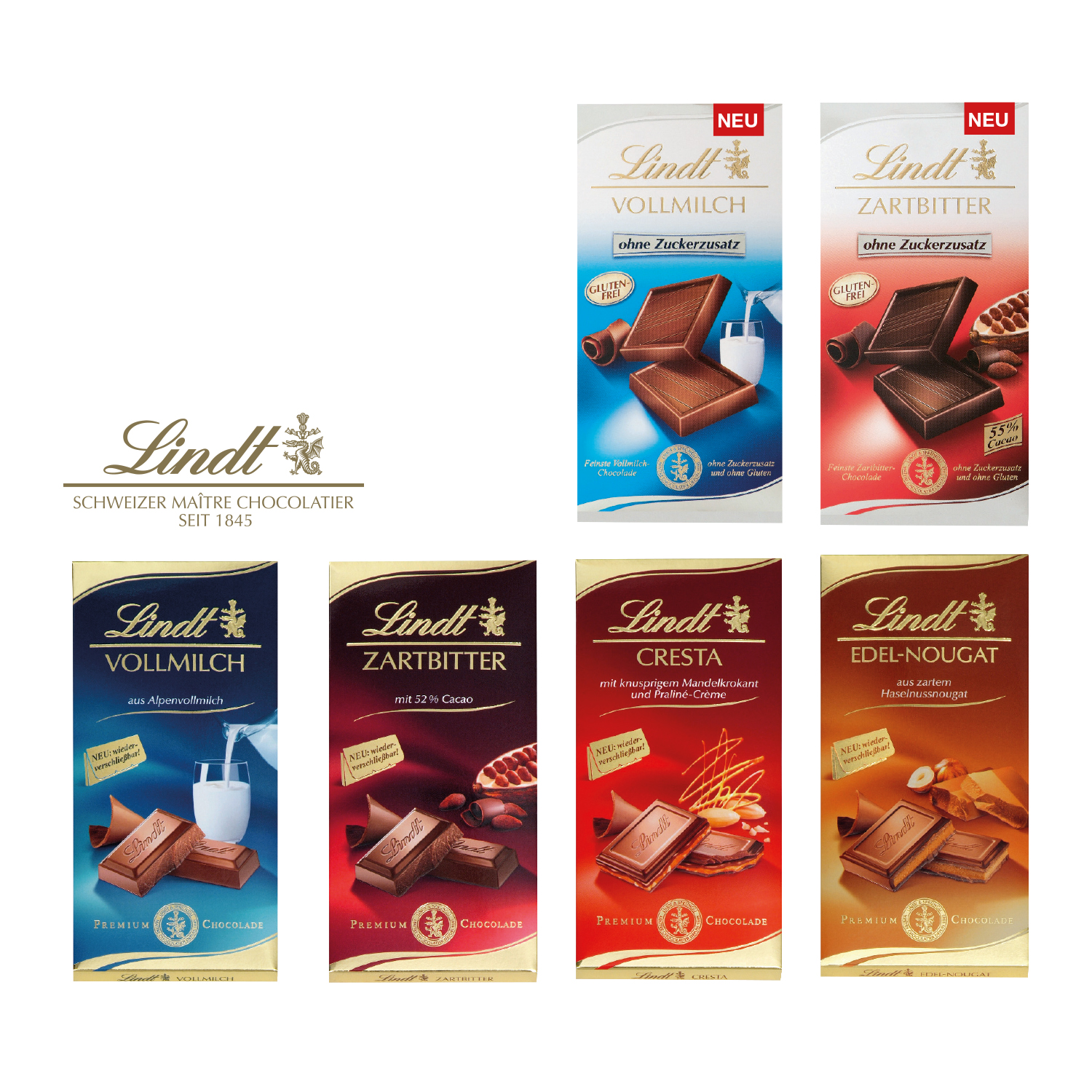 Oster-Schokolade von Lindt, inkl. 4-farbigem Druck 