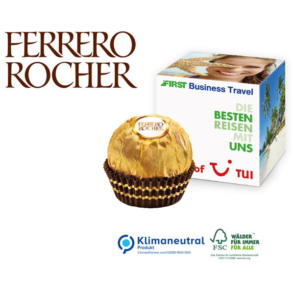 Werbewürfel Ferrero Rocher, inkl. 4-farbigem Druck