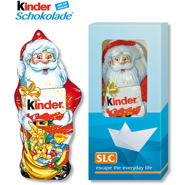 Weihnachtsmann kinder Schokolade 55g, inkl. 4-farbigem Druck