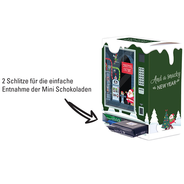 Eco Adventskautomat Midi Ritter SPORT Mini, inkl. 4-farbigem Druck