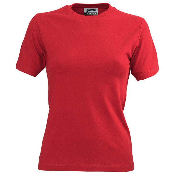 Damen T-Shirt Marke/ Slazenger, 1-farbig bedruckt