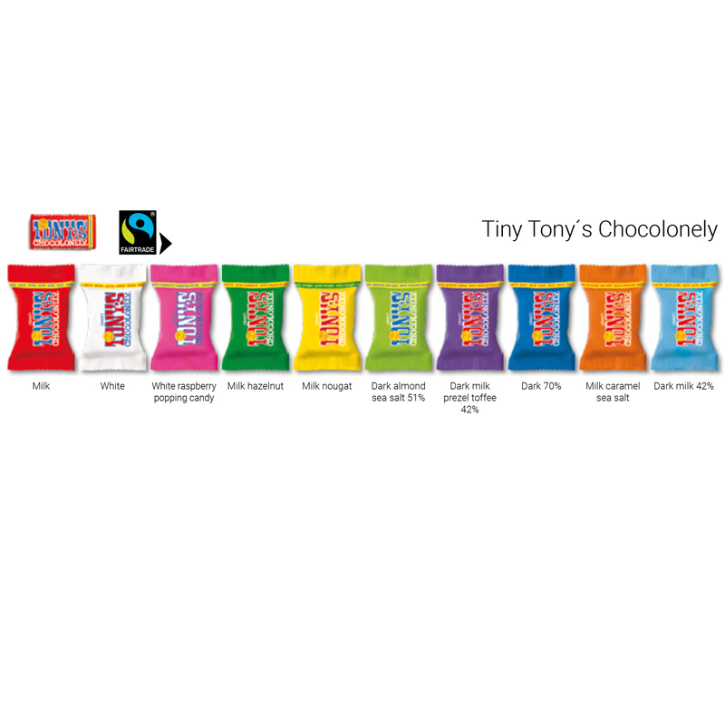 APPventskalender Maxi Tiny Tony's Chocolonely, inkl. 4-farbigem Druck