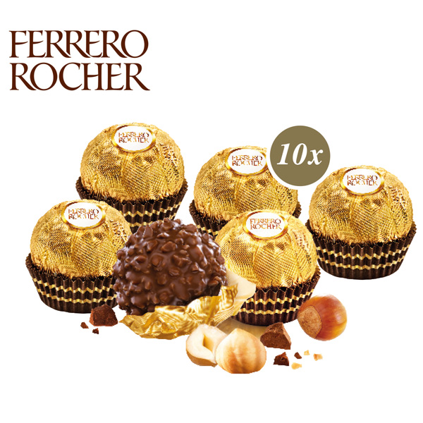 Süße Präsentbox Maxi Ferrero Rocher, inkl. 4-farbigem Druck