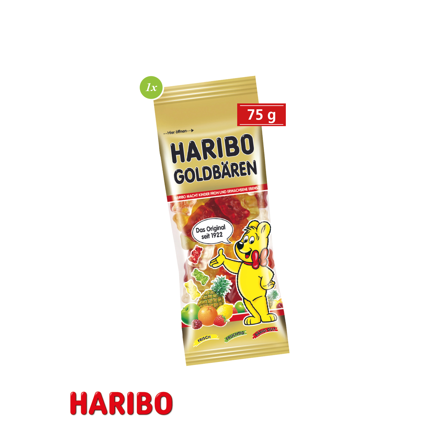 Promo-Snack mit HARIBO Goldbären, inkl. 4-farbigem Druck