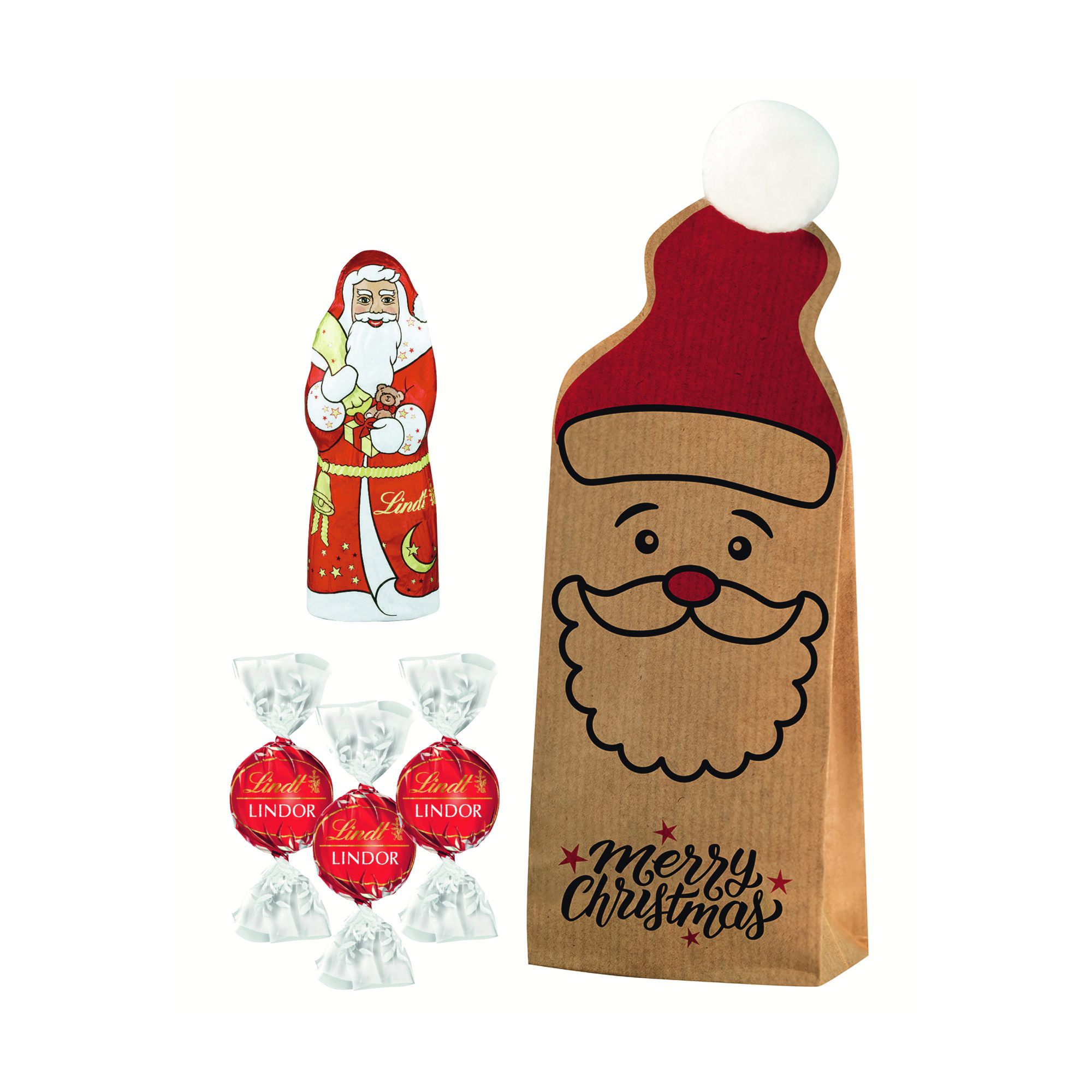 Christmas Bag mit Lindt, inkl. 4-farbigem Druck