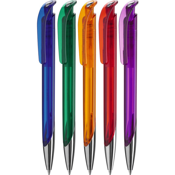 Kugelschreiber uma Splash transparent SI, inkl. 1-farbigem Siebdruck 