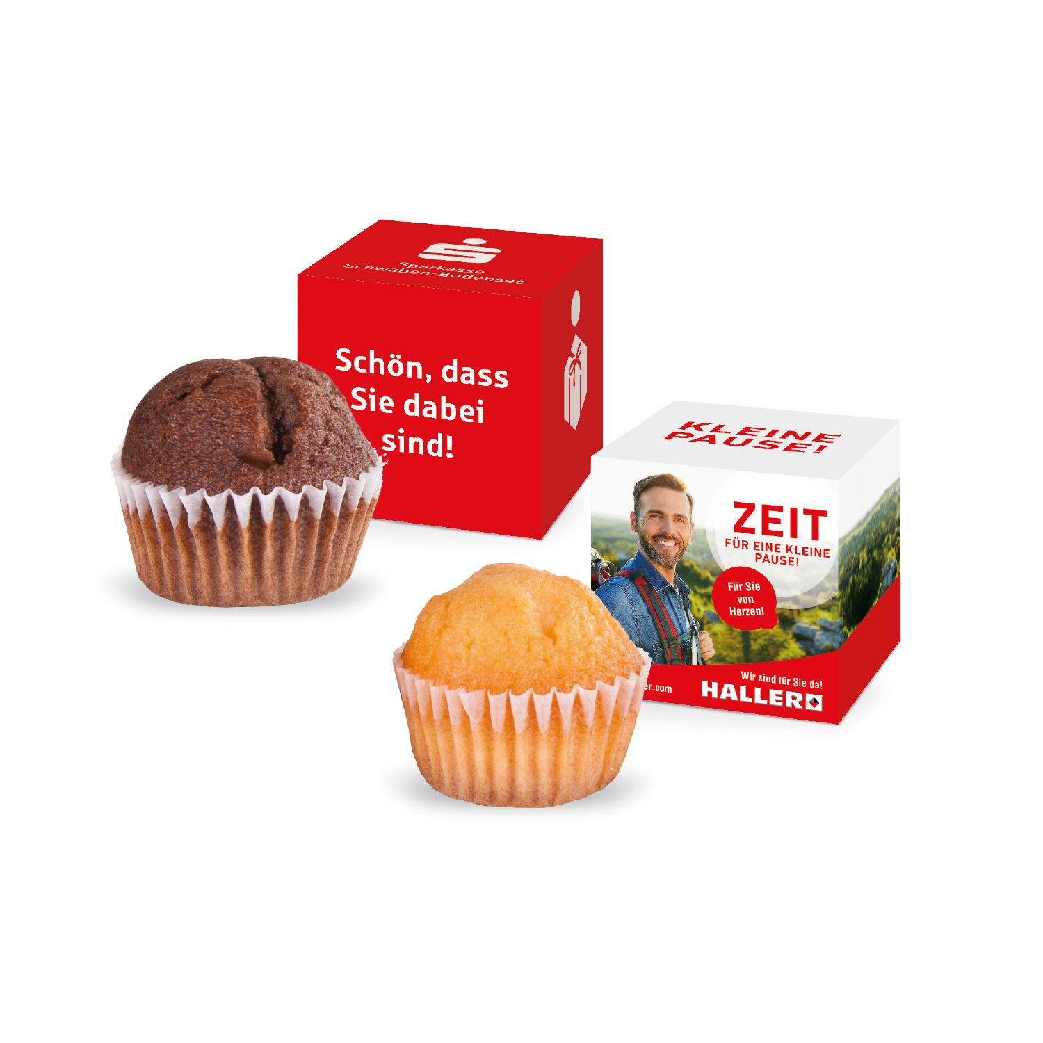 Muffin „Mini“ Werbewürfel, inkl. 4-farbigem Druck