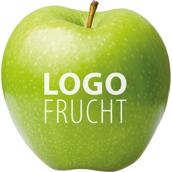 Logo Frucht Apfel grün, inkl. Logo-Druck