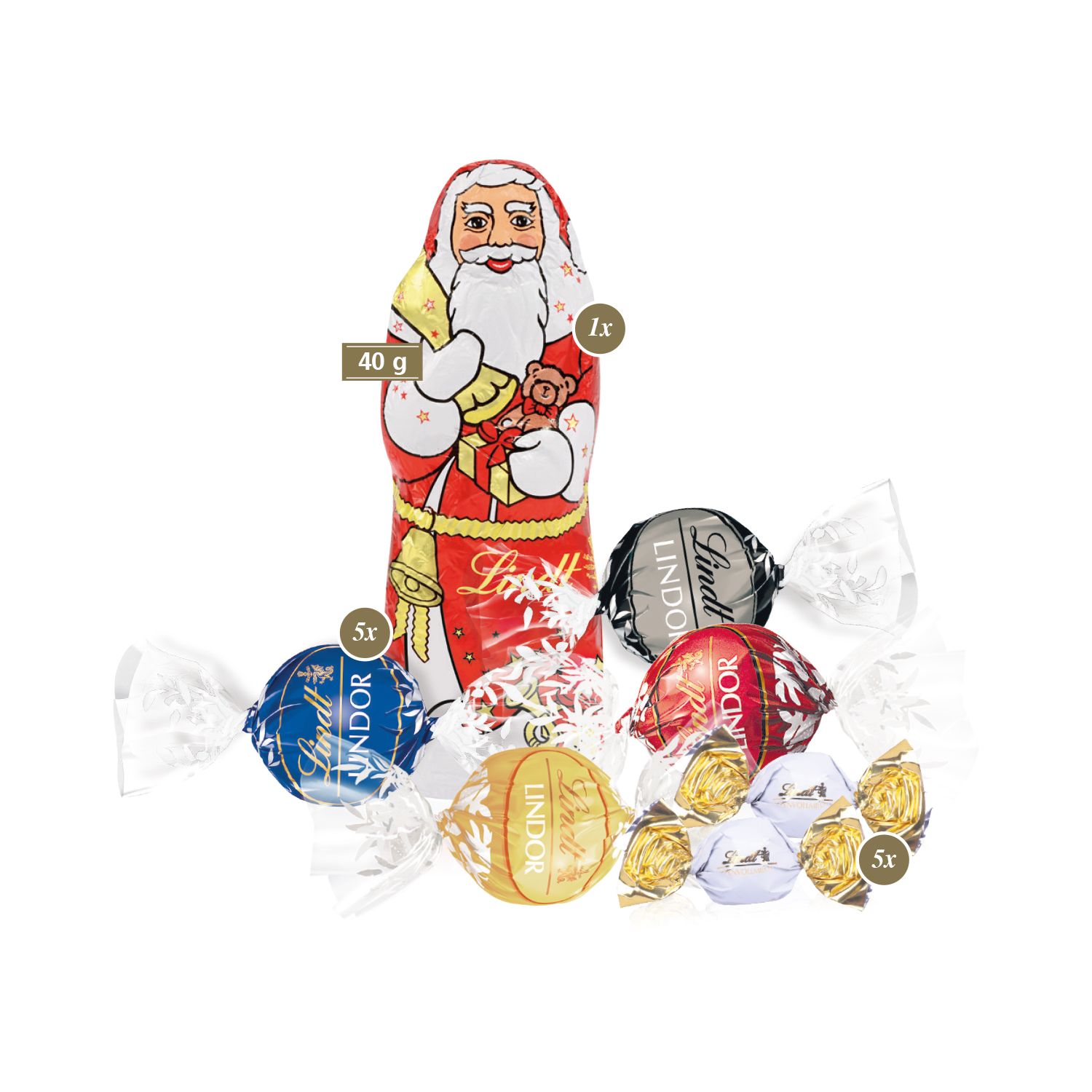 Süße Präsentbox Weihnachten „Maxi“, inkl. 4-farbigem Druck