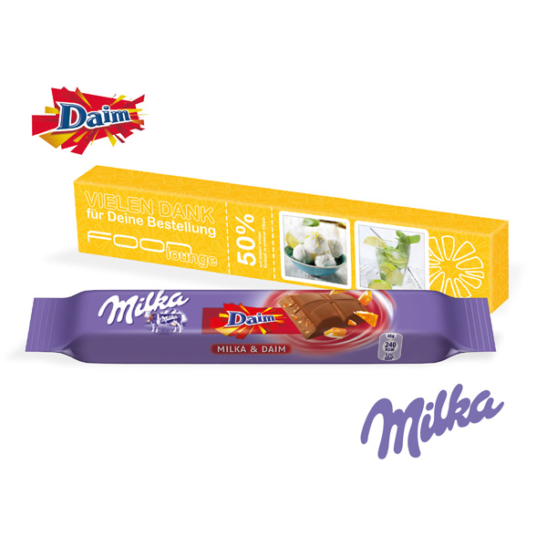Milka Riegel, inkl. 4-farbigem Druck