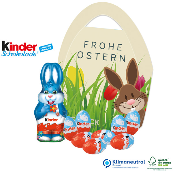 Premium Osterei Kinder-Schokoladenmischung, inkl.4-farbigem Druck