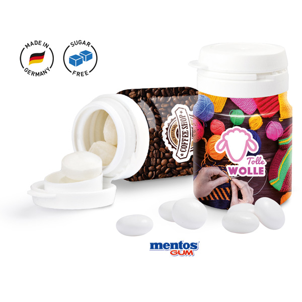 Top Can mit Mentos Gum, inkl. 4-farbigem Druck
