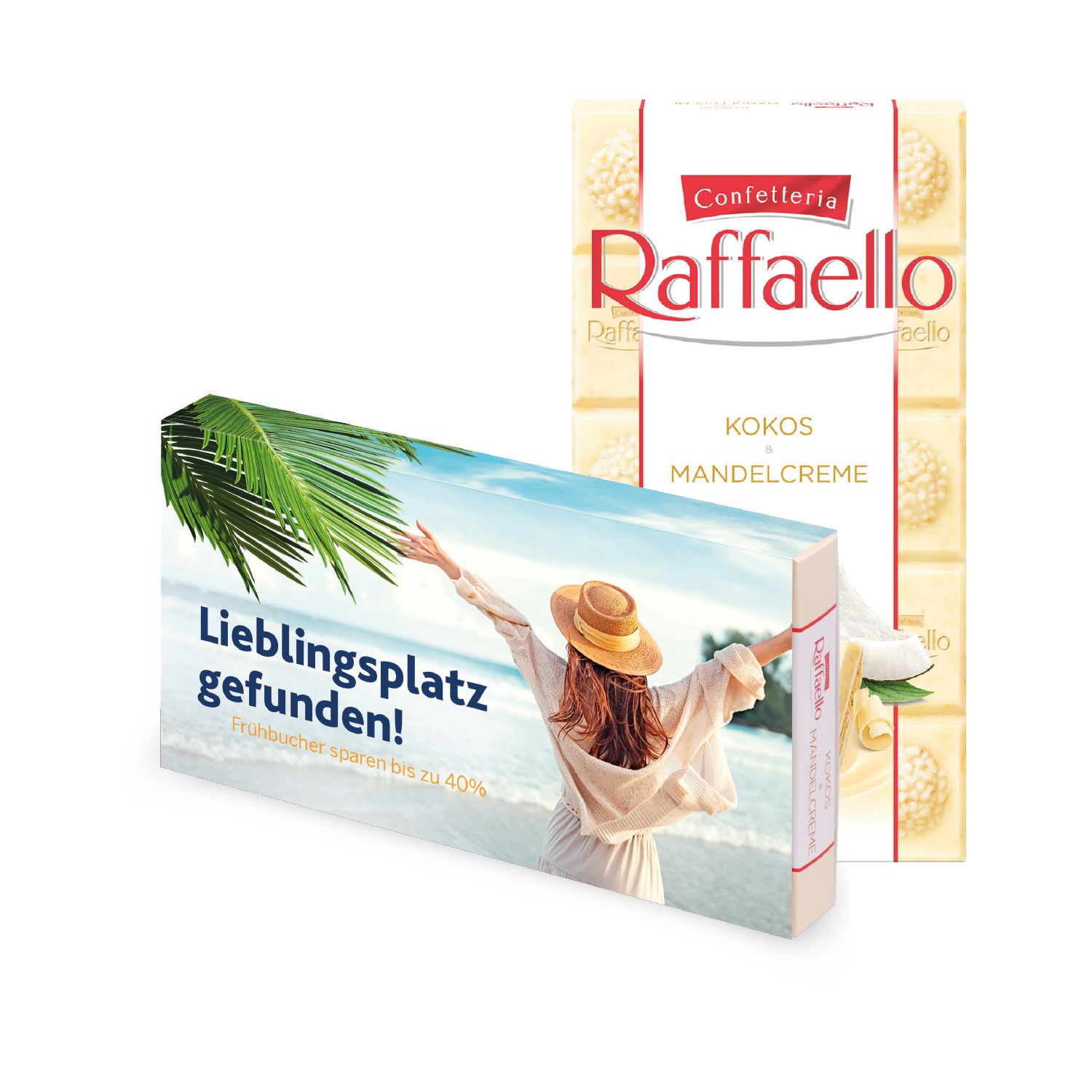 Ferrero Raffaello Tafel 90g, inkl. 4-farbigem Druck