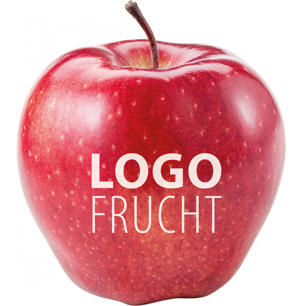 Logo Frucht Apfel rot, inkl. Logo-Druck