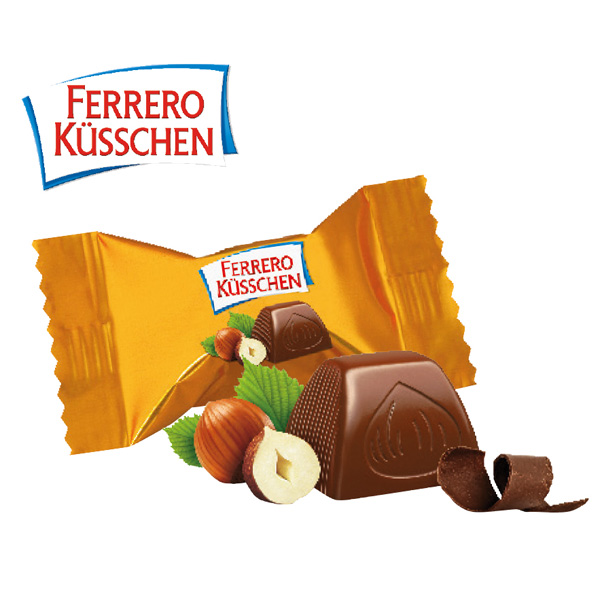 Werbewürfel Ferrero Küsschen, inkl. 4-farbigem Druck