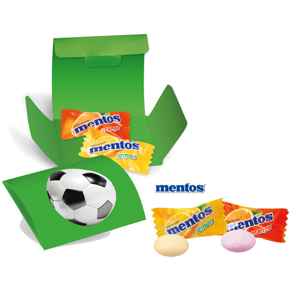 Fußball-Briefchen Mentos, inkl. 4-farbigem Druck