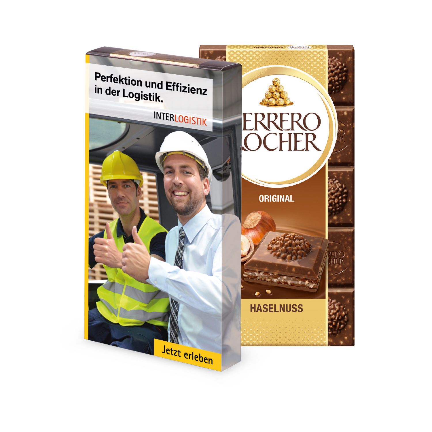 Ferrero Rocher Tafel 90g, inkl. 4-farbigem Druck