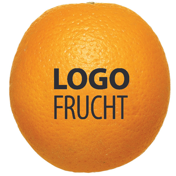 Logo Frucht Orange, inkl. Logo-Druck