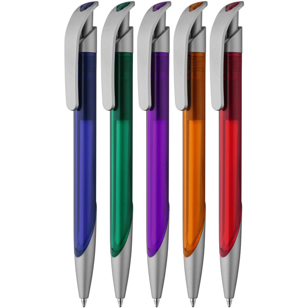 Kugelschreiber uma Splash transparent, inkl. 2-farbigem Tampondruck