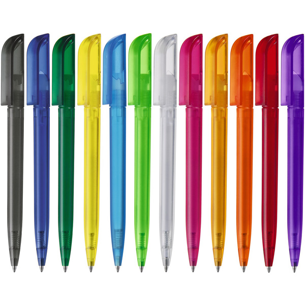 Kugelschreiber uma Twisty Frozen, inkl. 1-farbigem Siebdruck 
