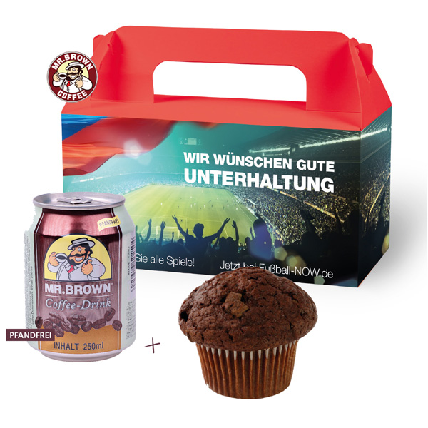 WM Snack-Box Muffin & Coffee, inkl. 4-farbigem Druck