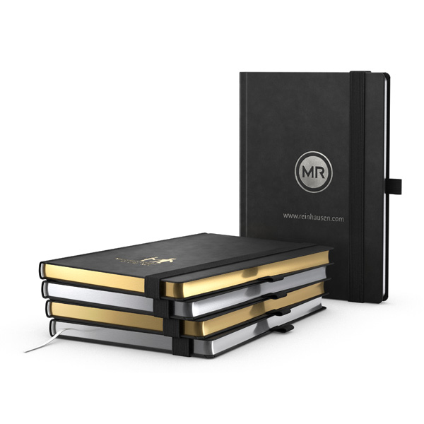 Business Notizbuch "Gold Book" A5, inkl. Druck