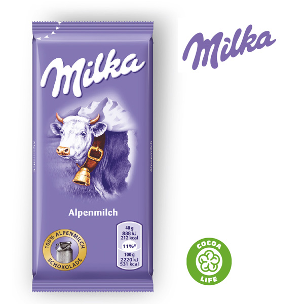 Schoko-Gruß mit Milka Schokolade, inkl. 4-farbigem Druck