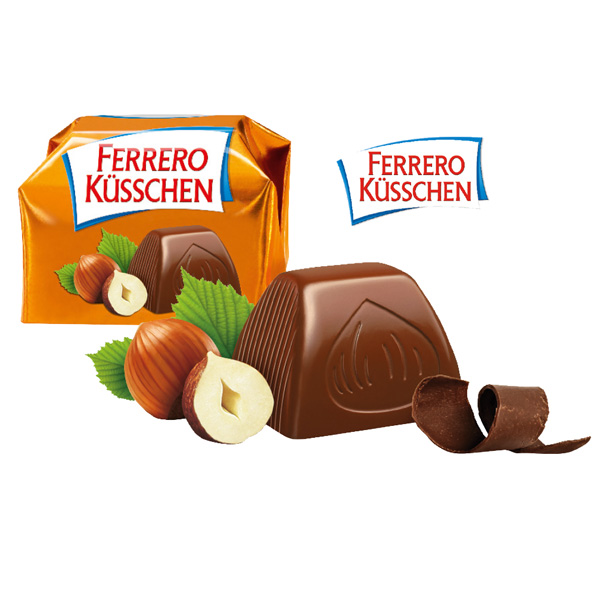 Ferrero Küsschen in Schiebeverpackung, inkl. 4-farbigem Druck