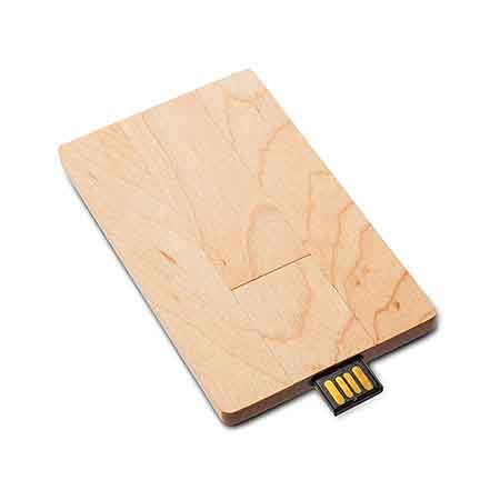 USB Stick "Card Holz", inkl. Druck