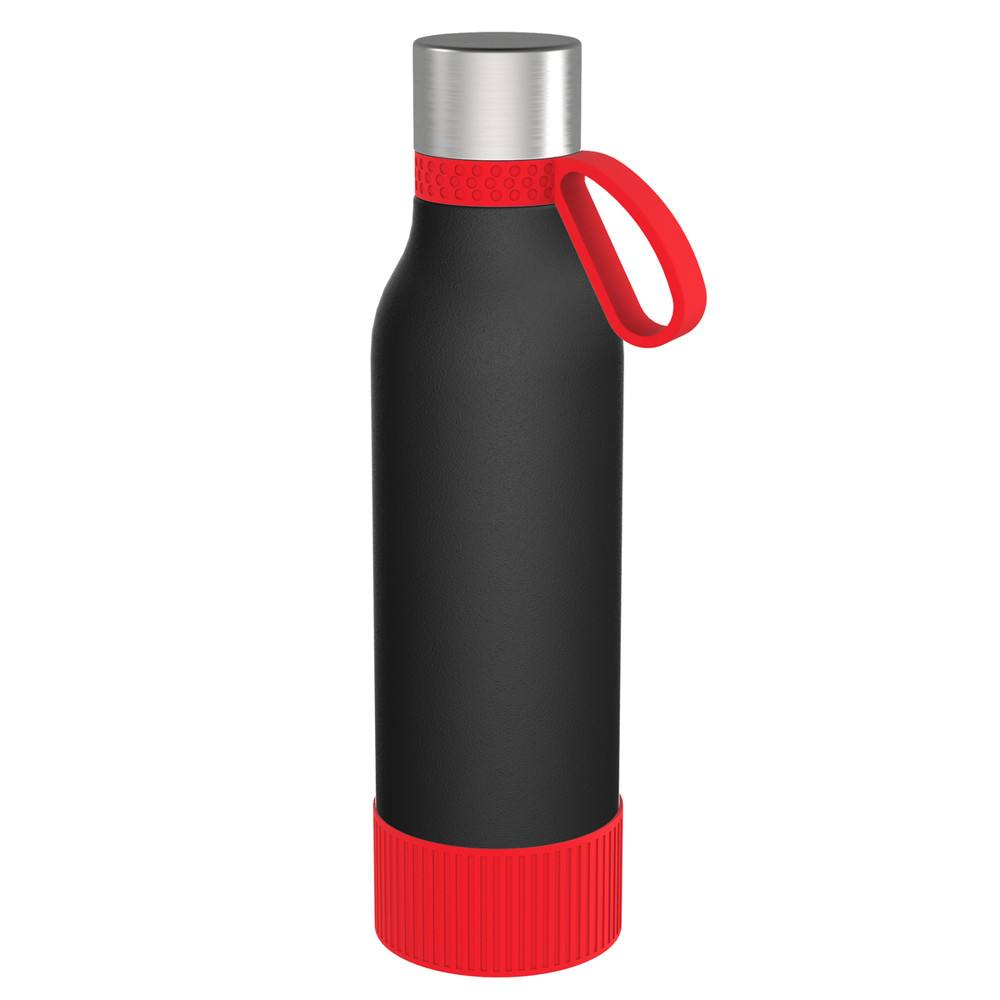 Trinkflasche II 820 - rot, schwarz