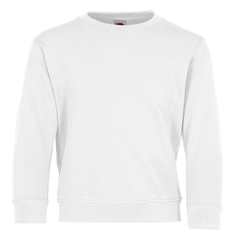 620410 - Kids Classic Set-In Sweat, weiß, 164