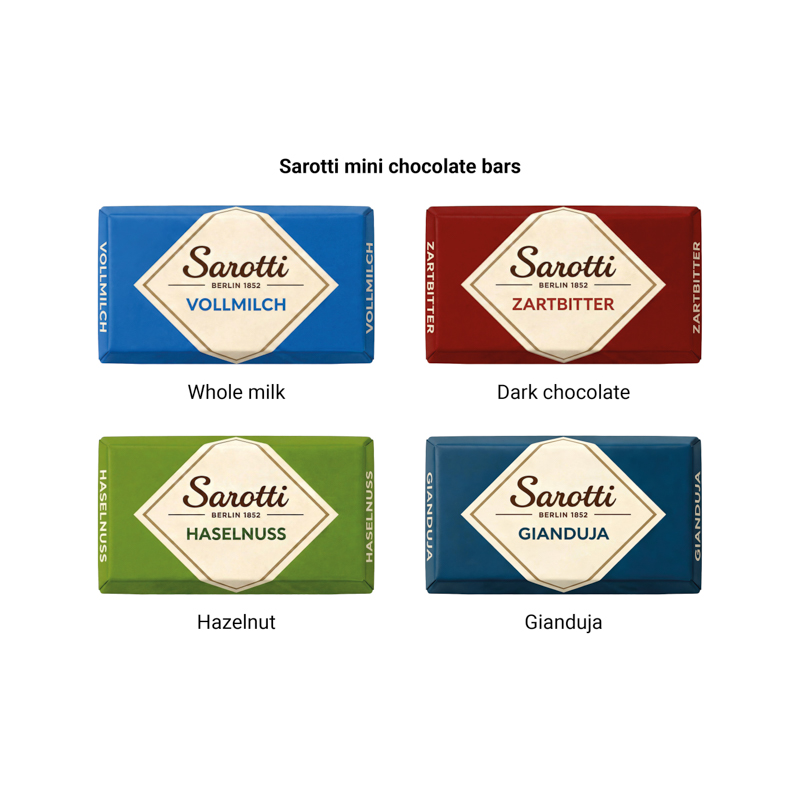 Premium Tisch Adventskalender Eco Sarotti Schokotäfelchen