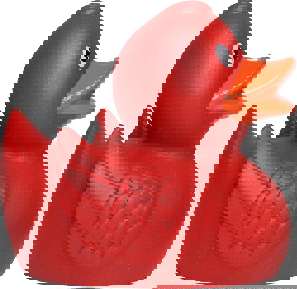 Weizen-Ente, klassik, rot, 7,5 cm