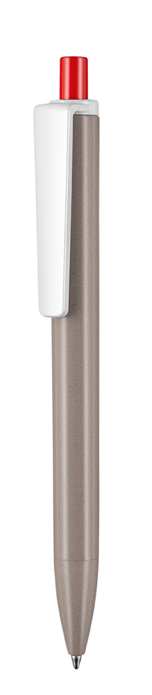 Kugelschreiber ALGO-PEN II - weiß bio (PLA)/rot bio (PLA)