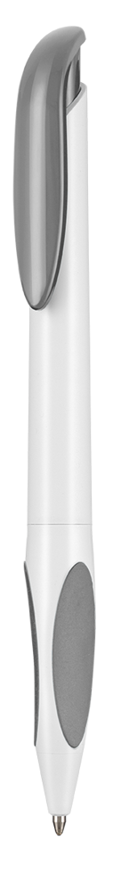 Kugelschreiber ATMOS - weiss/stein-grau