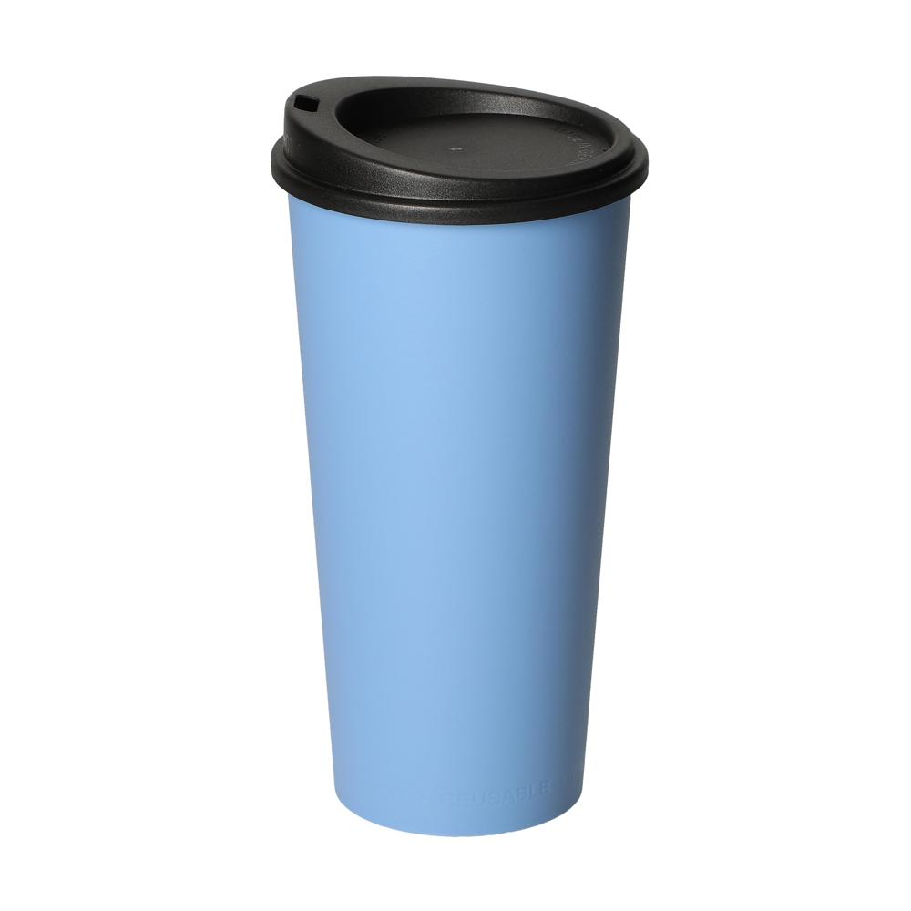 Kaffeebecher "ToGo", 0,4 l - behagliches blau/schwarz