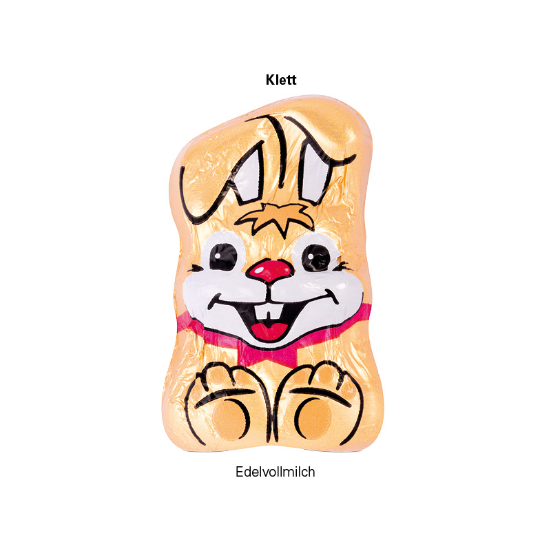 Werbekarte Visitenkartenformat, Riegelein Schokoladen Mini-Osterhase