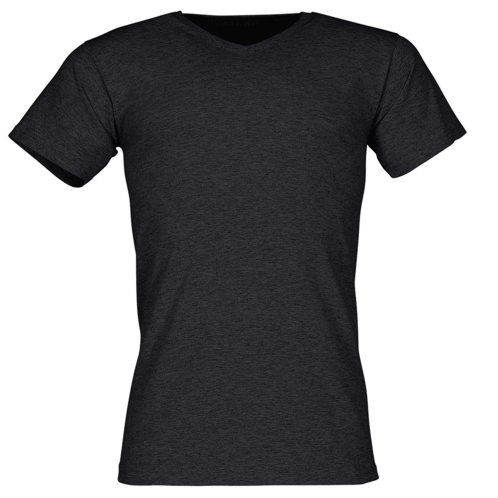 610660 - Valueweight V-Neck T-Shirt - dunkelgrau meliert