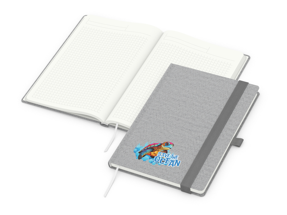 Notizbuch Ocean-Book Recycling - grau