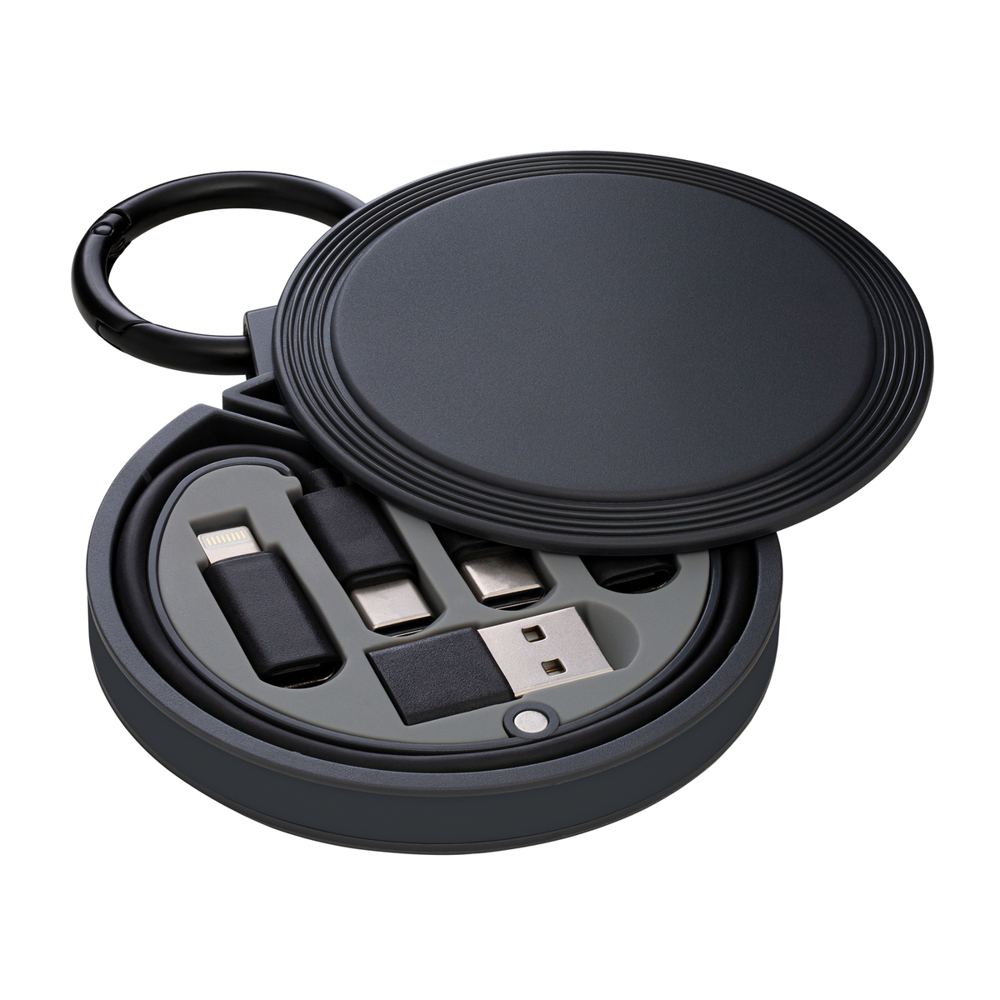 6-in-1 Ladekabel REEVES-myCONVERTICS - dunkelgrau, schwarz