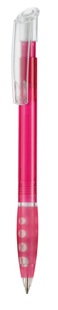 Kugelschreiber BUBBLE TRANSPARENT - magenta-pink TR/FR