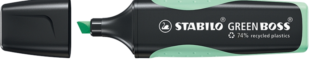 STABILO GREEN BOSS Pastel Leuchtmarkierer - Hauch von minzgrün
