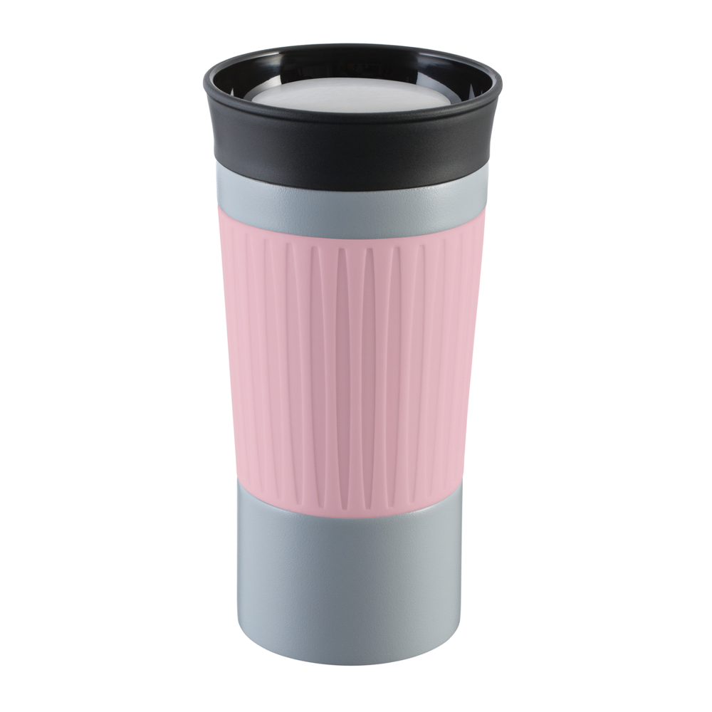 Thermobecher RETUMBLER-myKINGSTON - hellmagenta, rose, grau