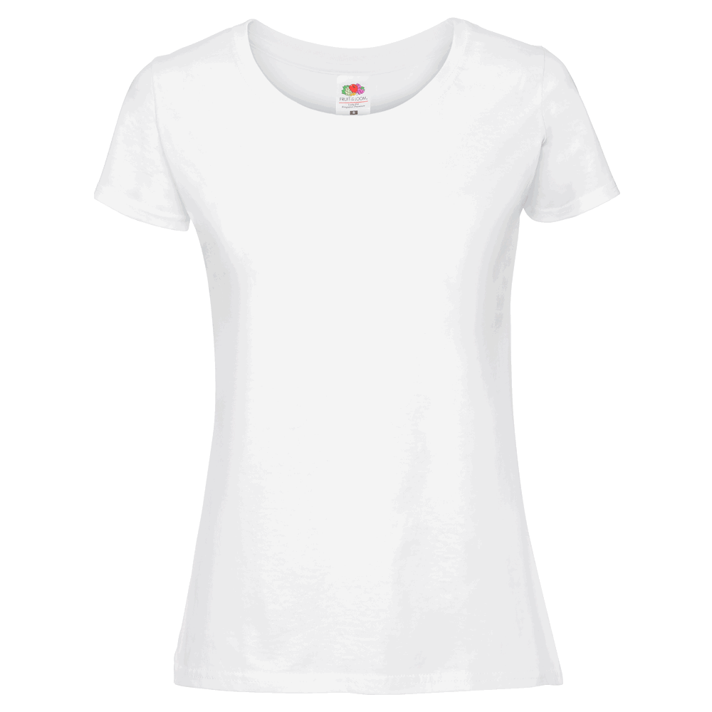 614240 - Ladies Iconic 195 T-Shirt (zuvor: Ladies Ringspun Premium T-Shirt) - weiß